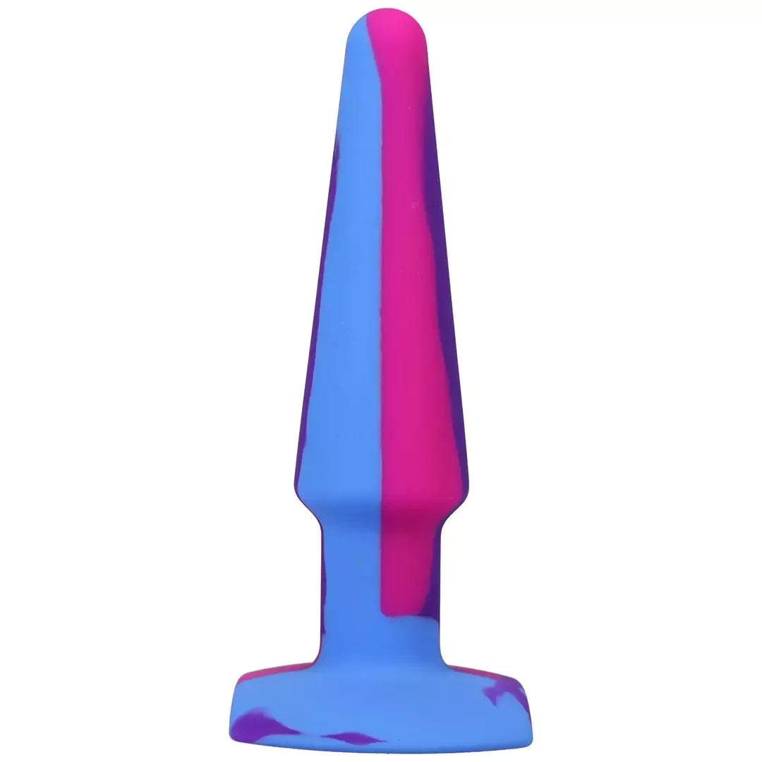 A-Play Groovy Silikoninis išangės kamštis 12 cm, daugiaspalvis – Lankstus smailėjantis modelis