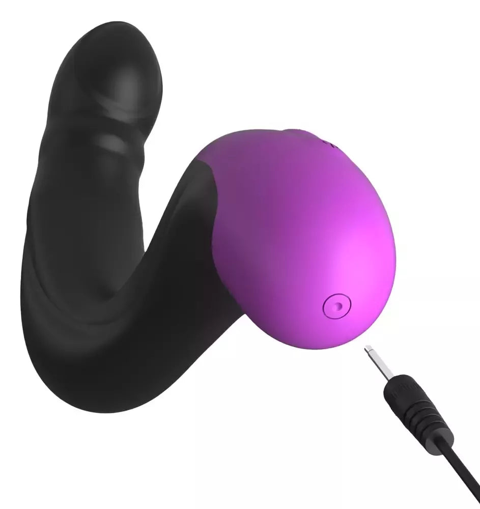 Anal Fantasy Elite Hyper Pulse P-Spot masažuoklis, silikoninis, juodas, 15,2 cm