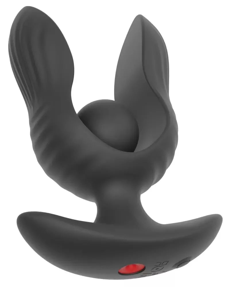 ANOS RC pripučiamas silikoninis analinis kamštis su vibracija, reguliuojamas, juodas, 10,9 cm