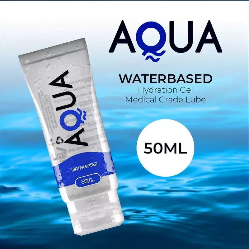 AQUA Quality vandens pagrindo lubrikantas 50 ml – neutrali, žaislams saugi formulė