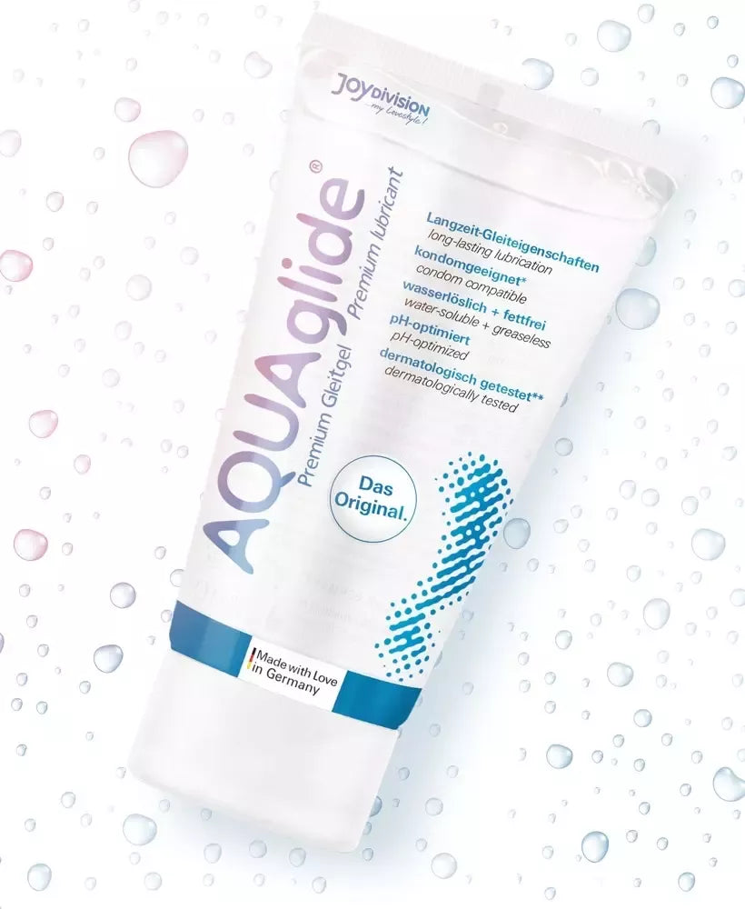 AQUAglide vandens pagrindo lubrikantas 50ml – skaidri formulė, kompaktiškas dydis