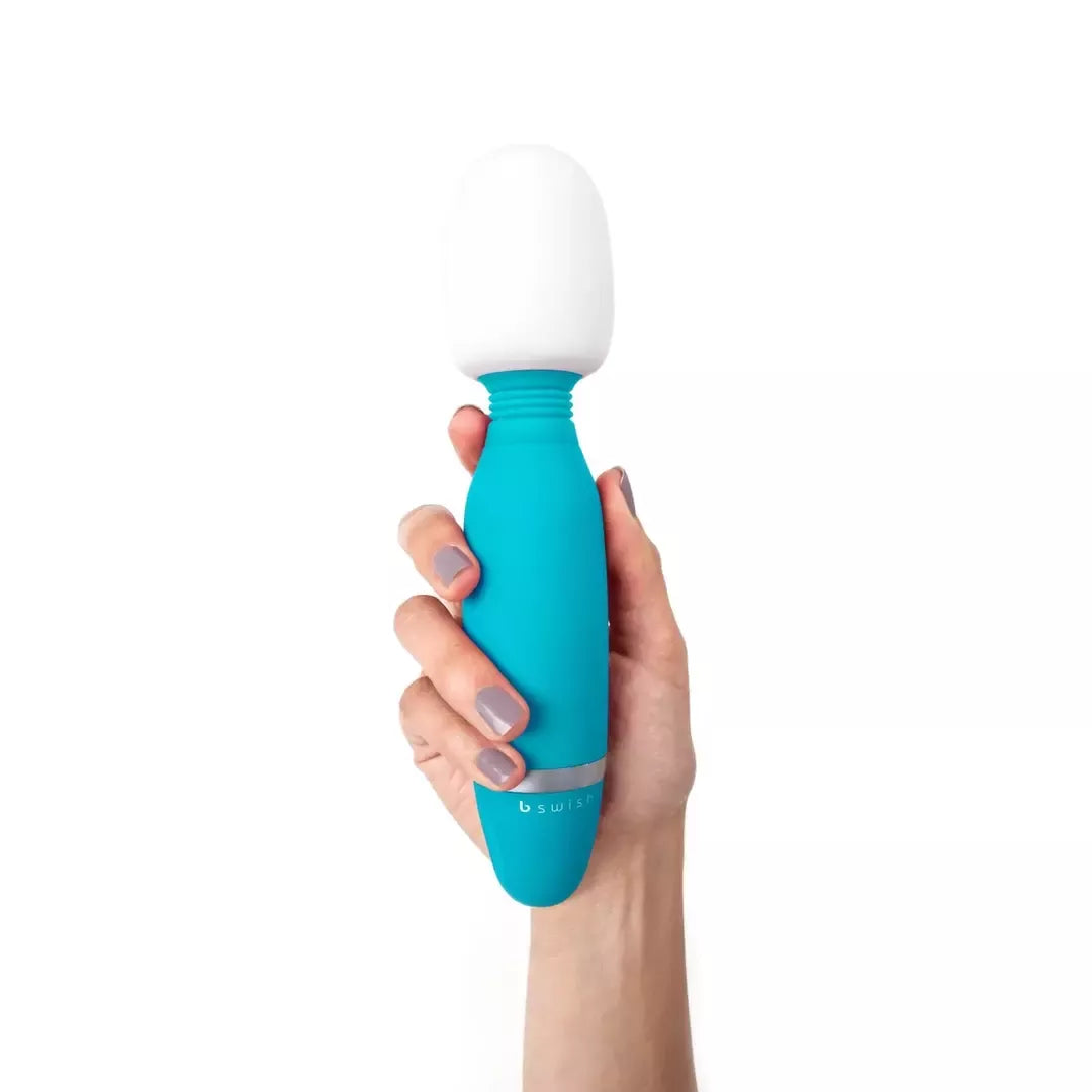 B Swish Bthrilled Jade Wand Massager – 5 funkcijos, vandeniui atsparus, 20 cm
