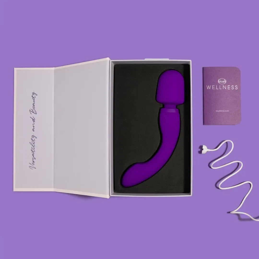 Blush Wellness Dual Sense Purple daugiafunkcis silikoninis masažuoklis