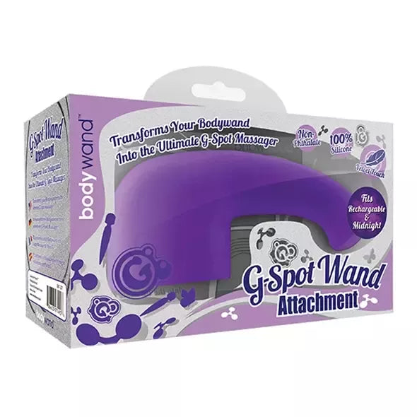Bodywand G-Spot silikoninis priedas, violetinis – „Velvet Touch“ aksesuaras