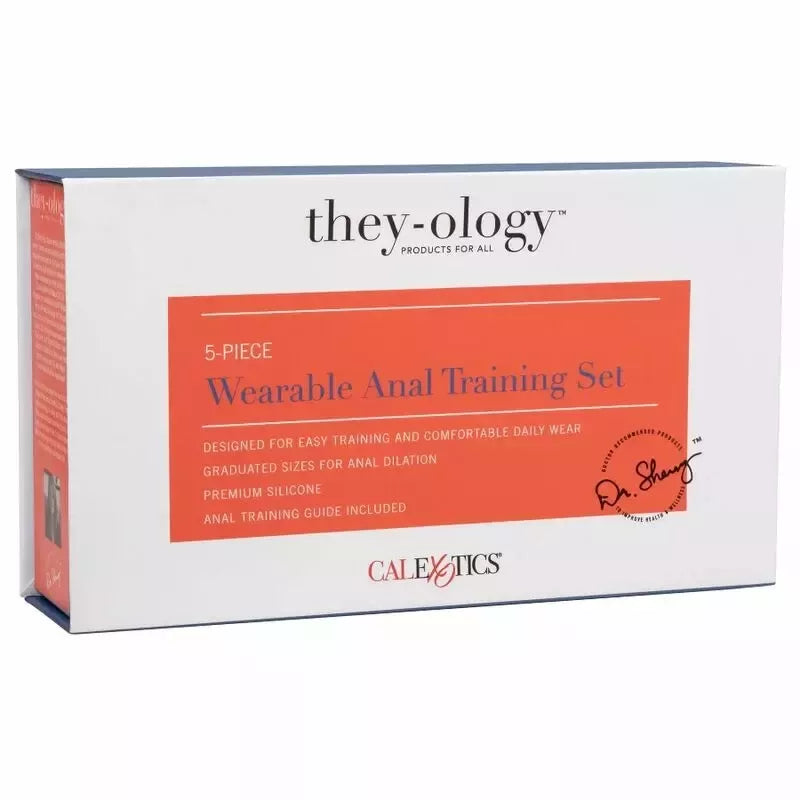 CalExotics They-Ology 5 dalių silikoninis dėvimų analinių treniruoklių rinkinys