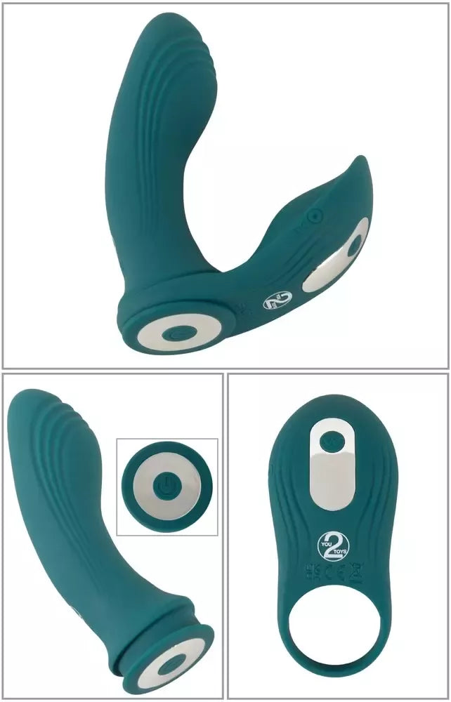Couples Choice RC 3in1 daugiafunkcinis intymus rinkinys, nuotolinis valdymas, silikoninis