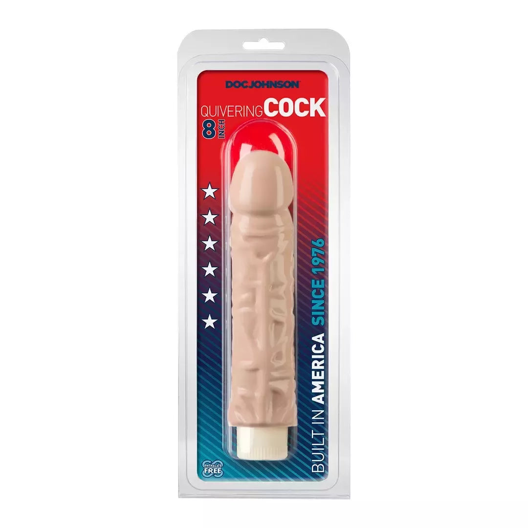 Doc Johnson Quivering Multispeed Vibrator 20 cm – Anatominė forma