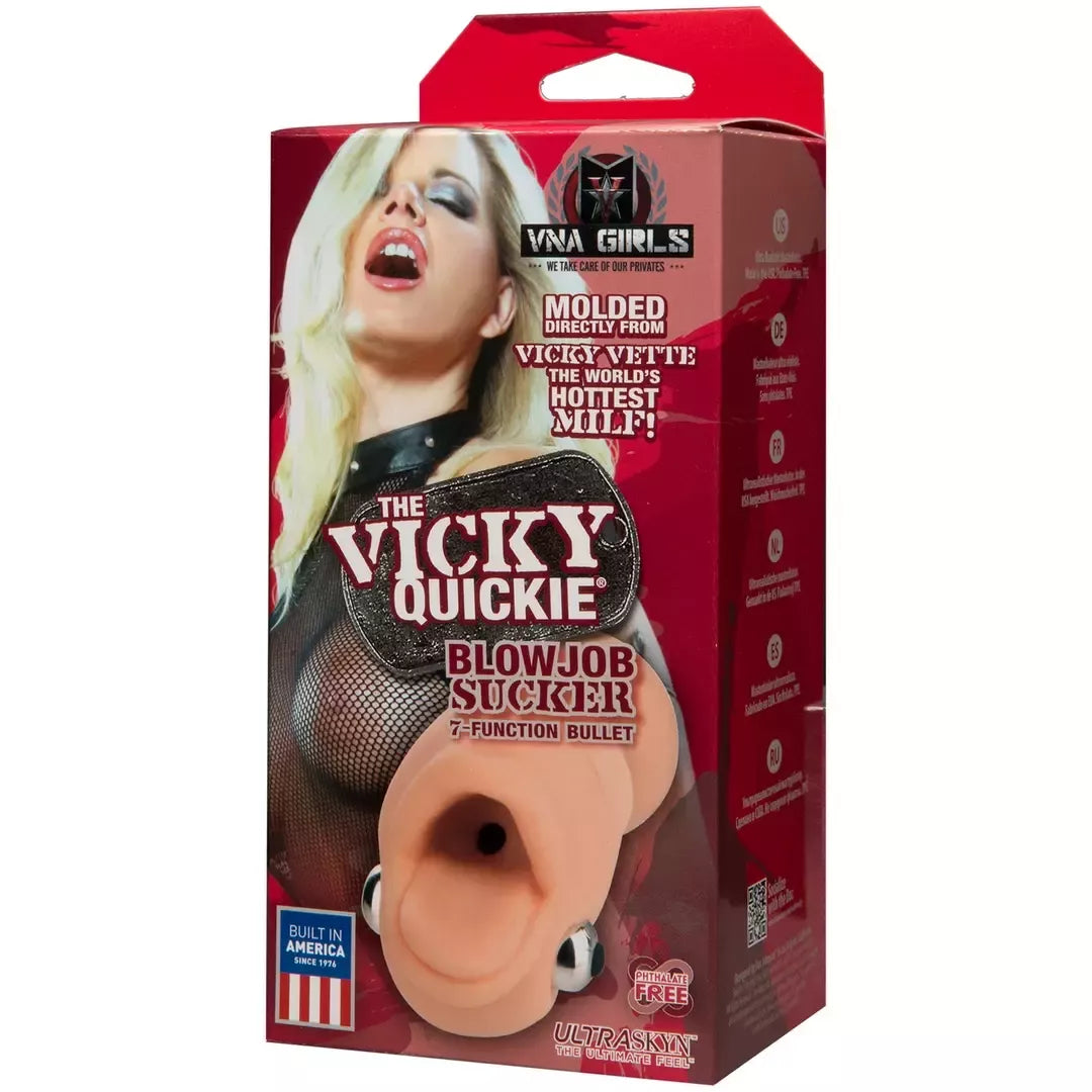 Doc Johnson Vicky Quickie Oral Sleeve kompaktiškas UR3 6 colių skaidrus