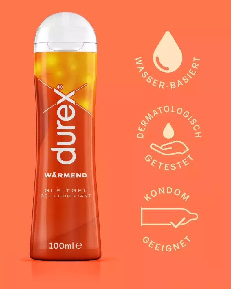 Durex Play Warming lubrikantas 100 ml – švelni šildomoji formulė