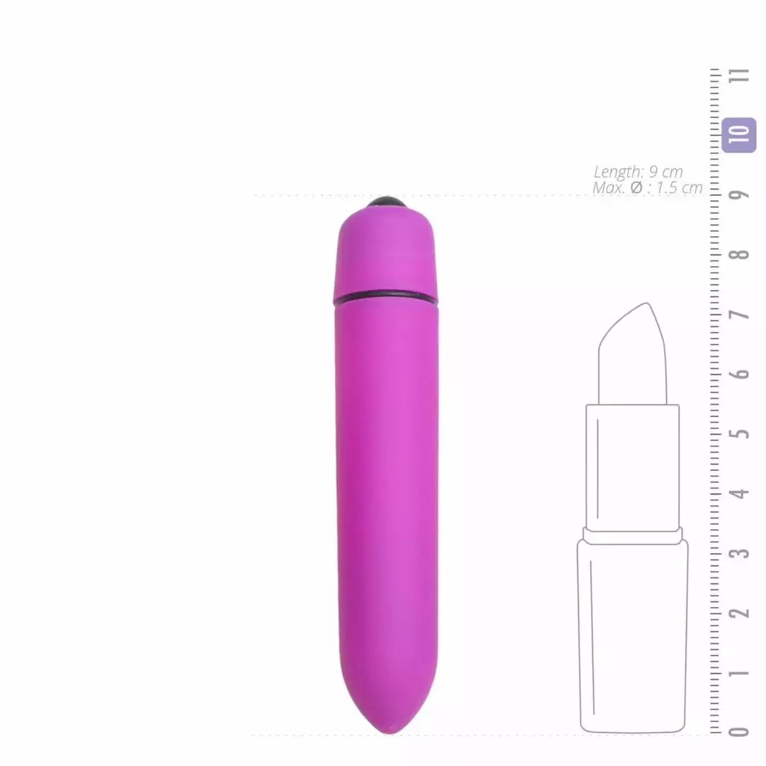 EasyToys 10 greičių kompaktiškas vibro-kulka – violetinės spalvos, kišeninio dydžio modelis