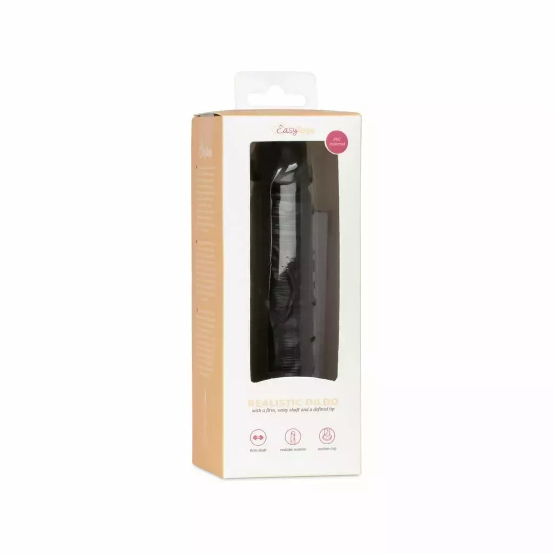EasyToys Classic Intimate Model 12 cm juodas su siurbtuku