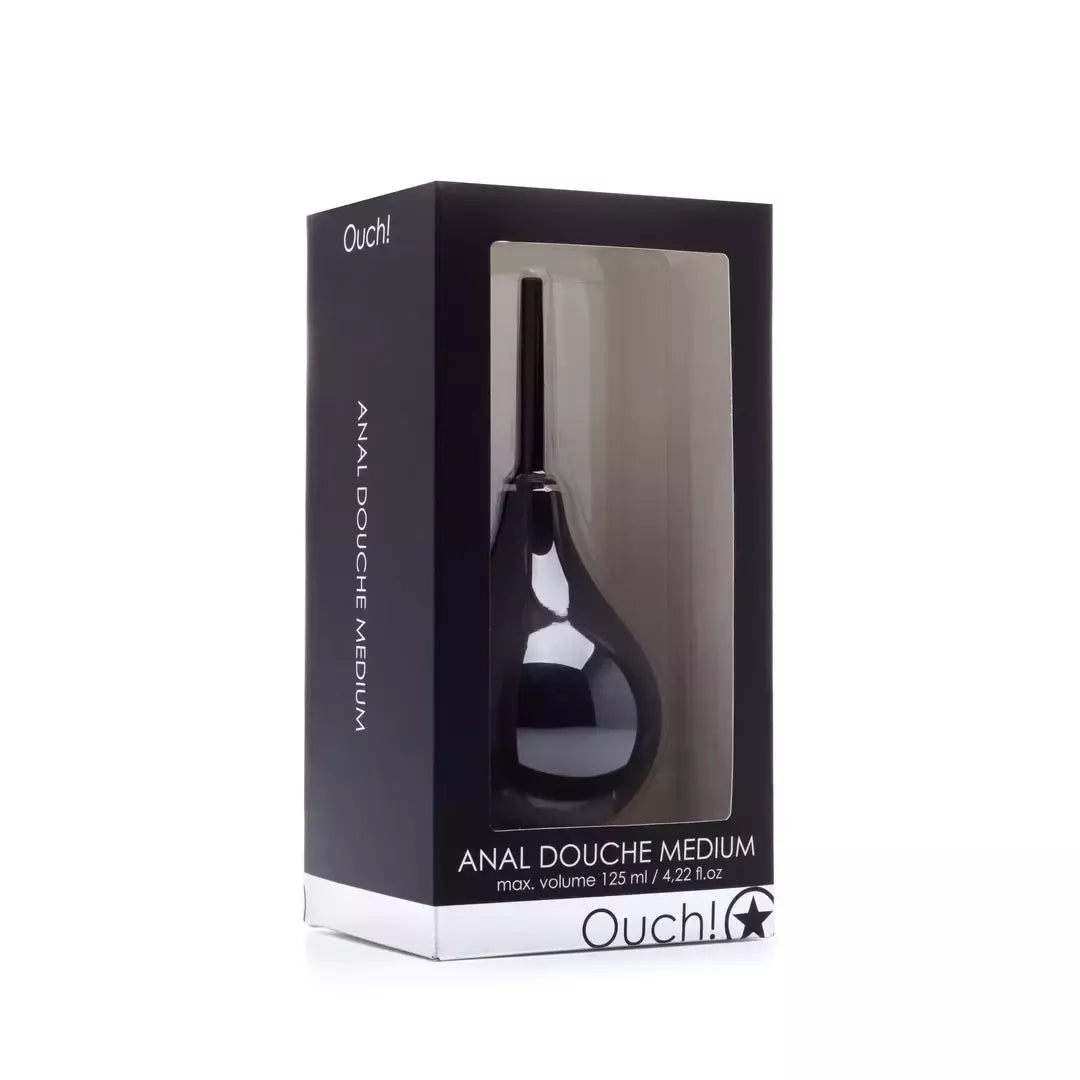 EasyToys Hygiene Douche Medium – kompaktiška valymo sistema, juoda