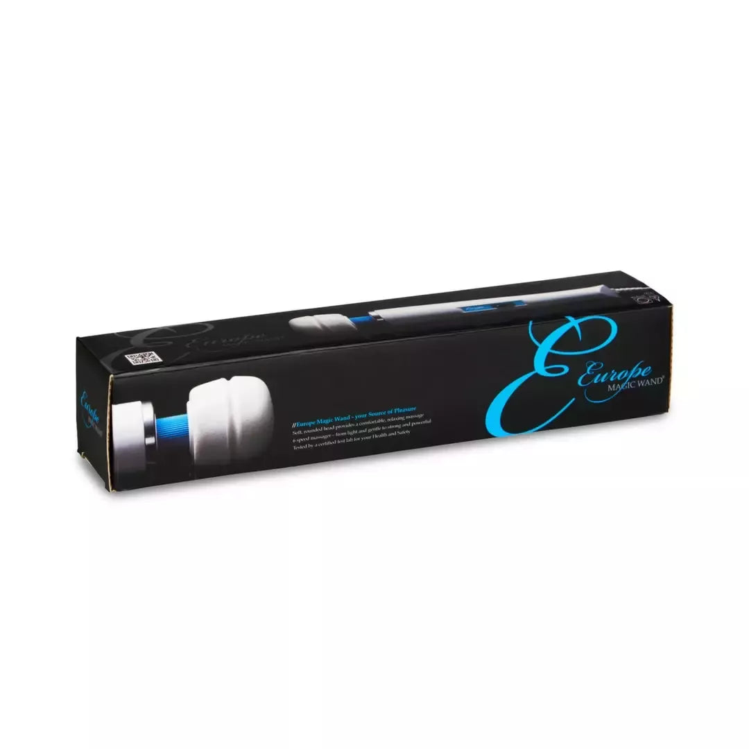 Europe Magic Wand Massager 230V, 6 greičių, silikoninė galvutė, baltas