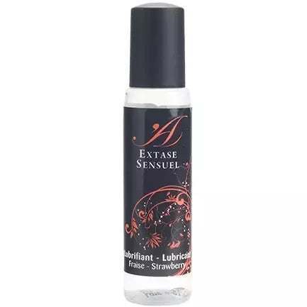 Extase Sensual braškių skonio lubrikantas vandens pagrindu 35 ml kelioninė pakuotė