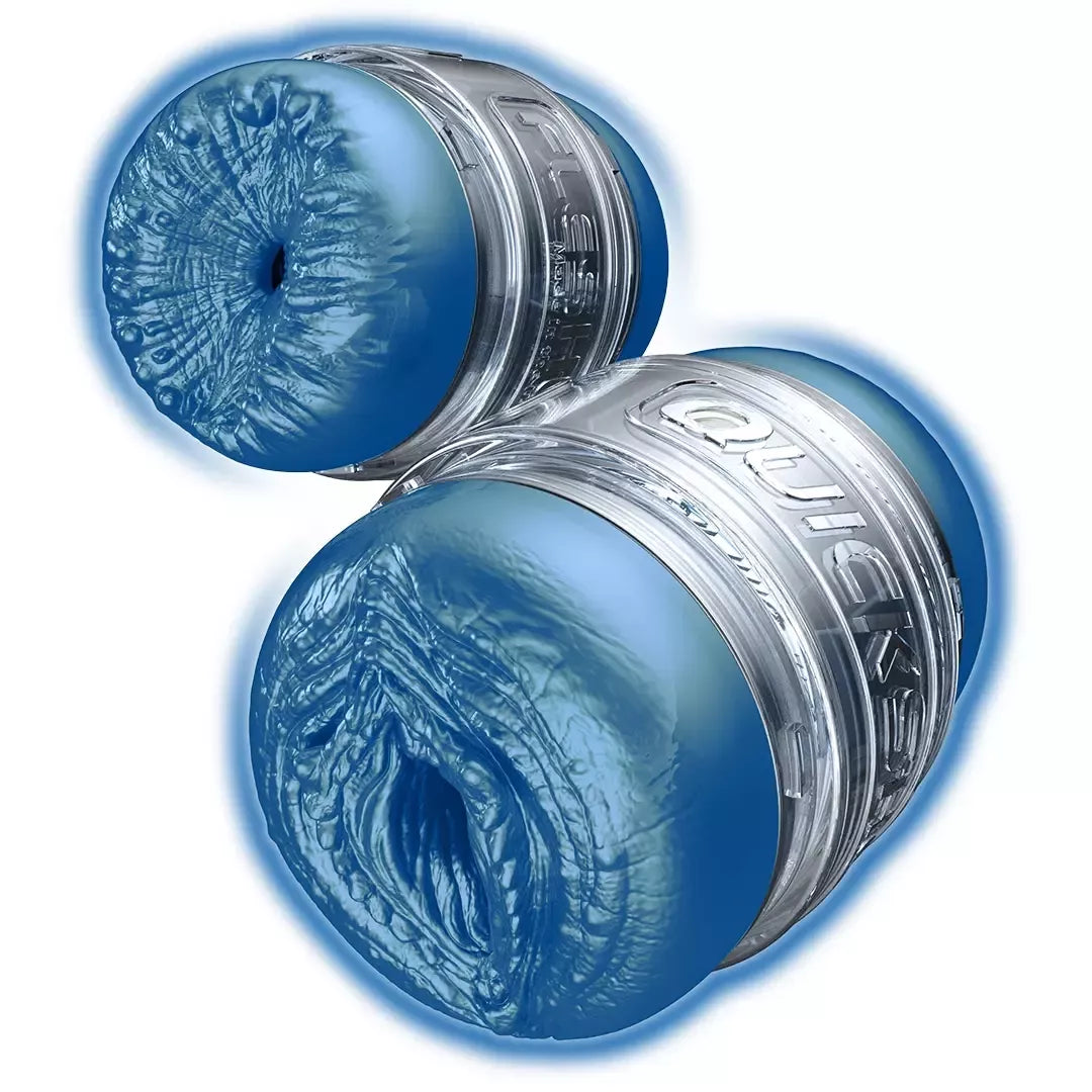 Fleshlight Quickshot Alien Blue kompaktiškas intymus prietaisas