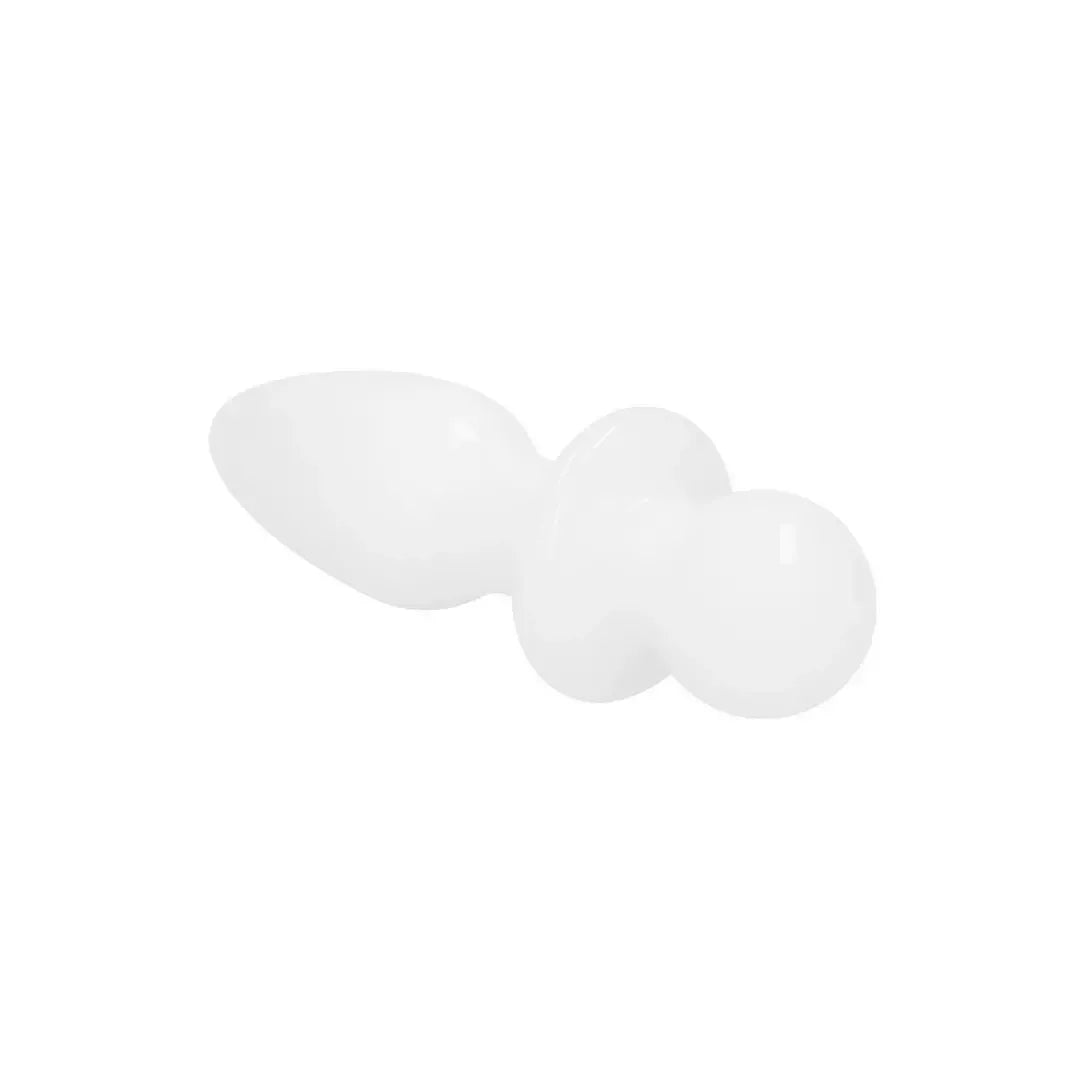 Glas Rocker Borosilicate Glass Intimate Plug – ergonomiška forma, skaidrus