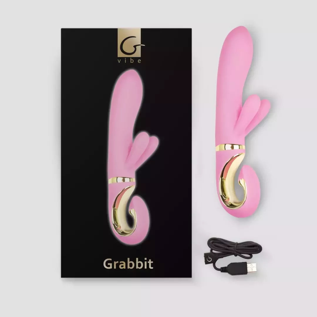 Gvibe Grabbit Pink intymus įrenginys su triguba variklių sistema, 18 cm