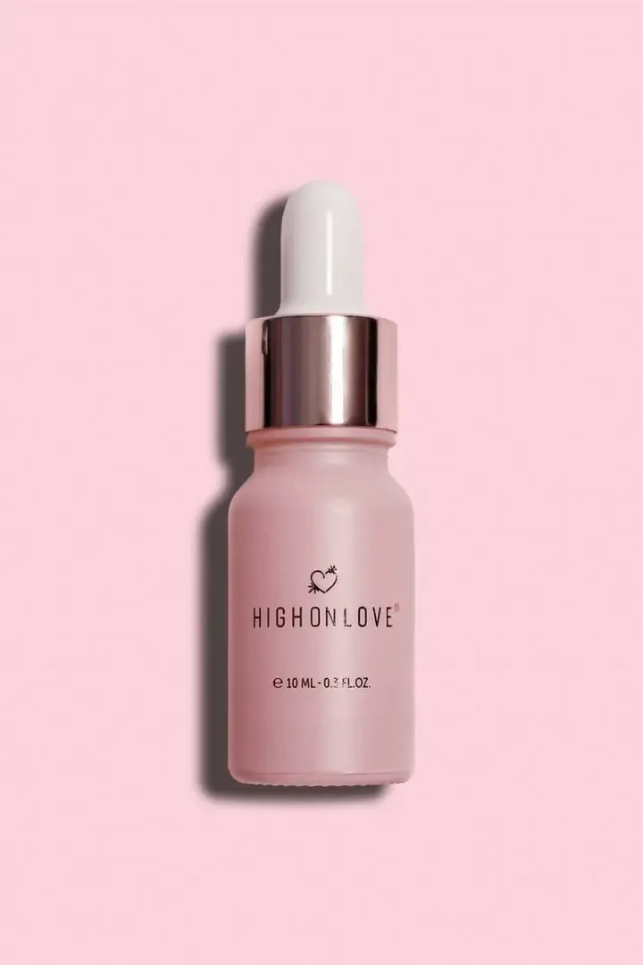 HighOnLove Mini Sensual Stimulating Oil 10 ml – jaudinantis aliejus su kanapių sėklų aliejumi, kelioninis dydis
