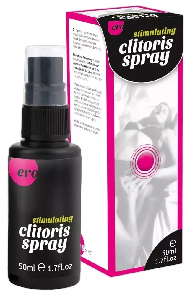HOT Clitoris Spray 50ml – stimuliuojanti intymios priežiūros formulė