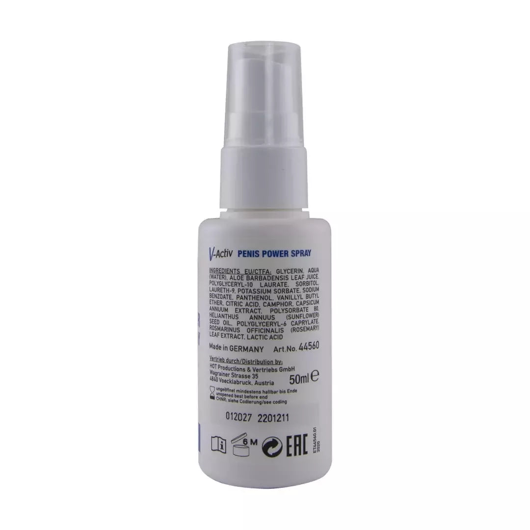 HOT V-Activ Power purškiklis vyrams, 50 ml, su ginkmedžio ekstraktu