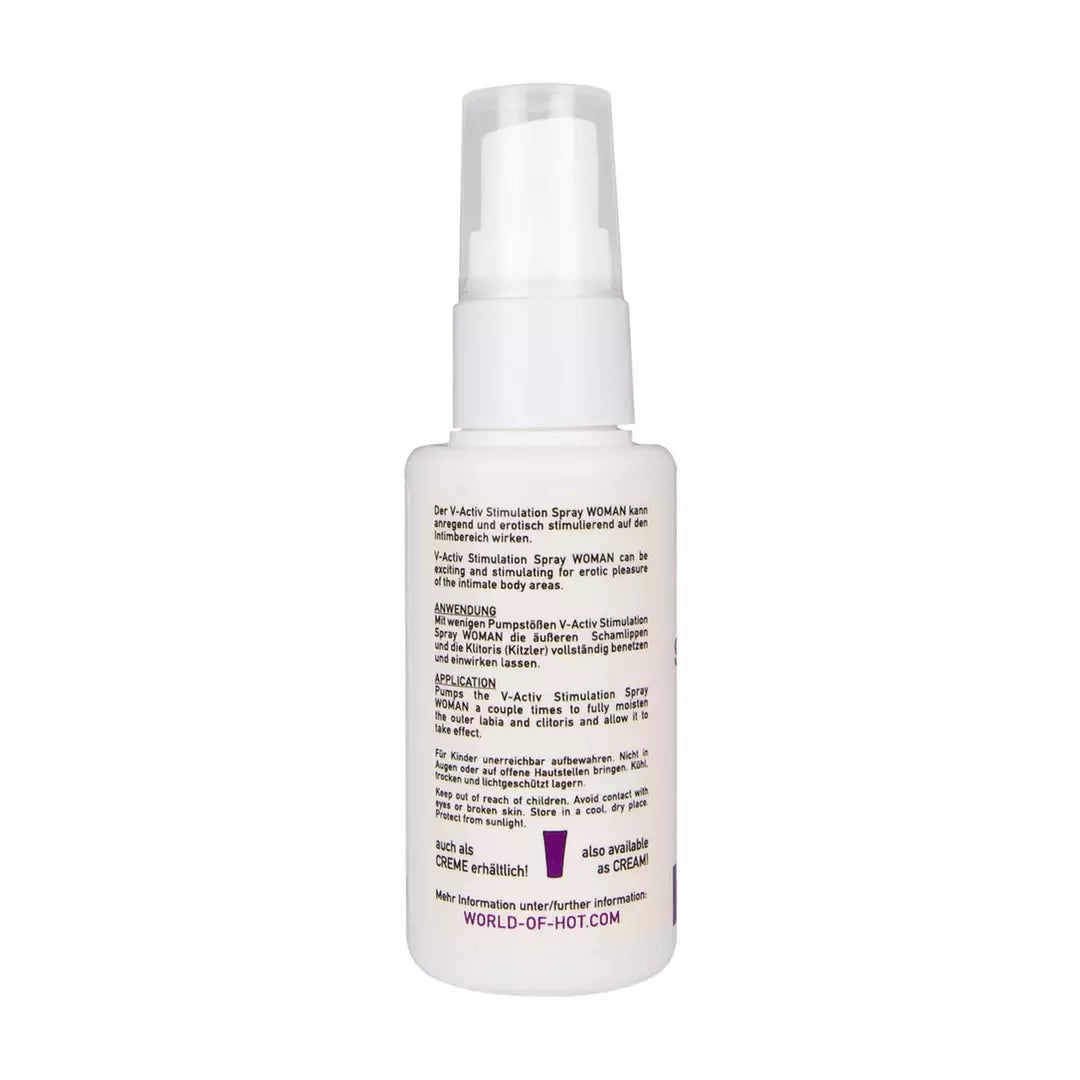 HOT V-Activ stimuliuojantis intymios higienos purškiklis moterims 50 ml