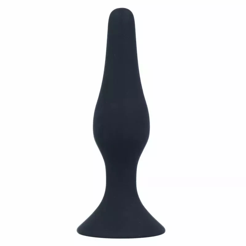 Intense Anal Level 3 silikoninis analinis kamštis 12,5 cm juodas – pažangus modelis