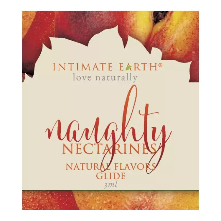 Intimate Earth Glide 3 ml su natūraliu nektarinų aromatu ir stevija