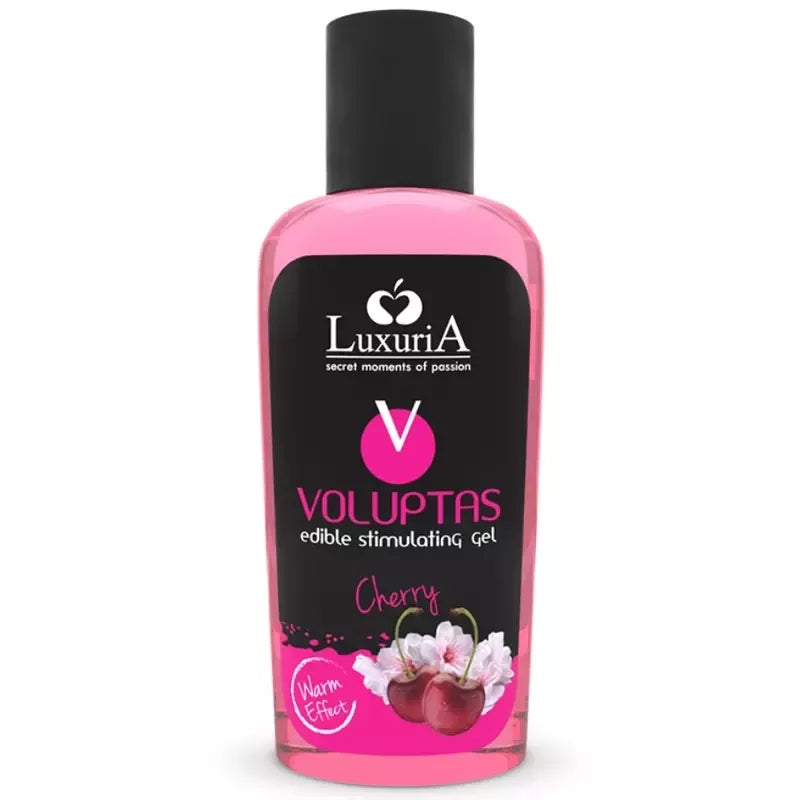 Intimateline Luxuria Voluptas valgomas masažinis gelis, vyšnių skonio, 100 ml, šildantis