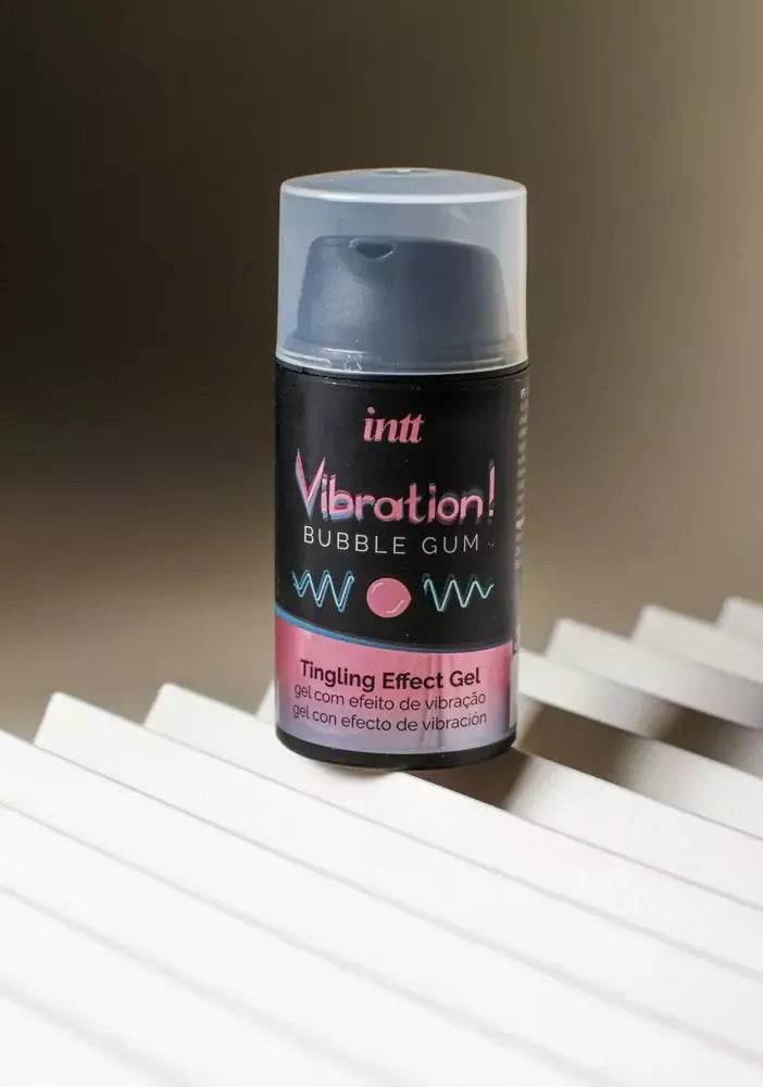 intt Vibration Bubble Gum Effect Gel 15 ml – pojūčius stiprinantis gelis