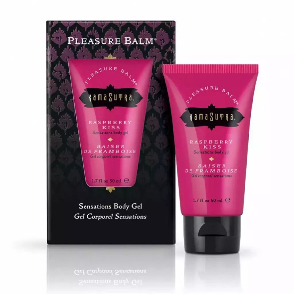 Kama Sutra Pleasure Balm Raspberry Kiss 50 ml vandens pagrindo kūno gelis
