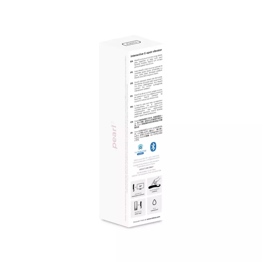 Kiiroo Pearl3 Pink interaktyvus jutiminis prietaisas, 20 cm