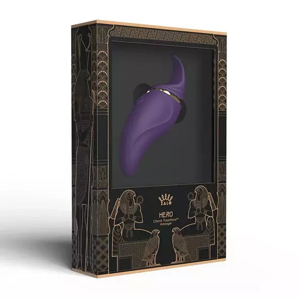 Klitorio stimuliatorius ZALO Hero Twilight Purple su PulseWave technologija