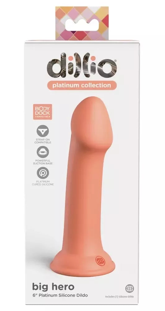 Lankstus silikoninis modelis Dillio Platinum Big Hero, persiko spalvos, 17 cm