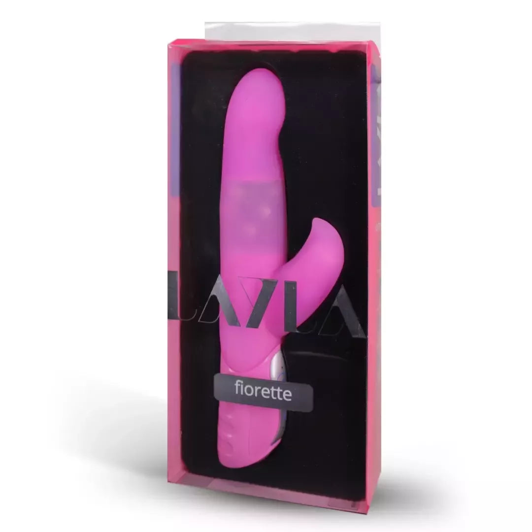 Layla Fiorette Pink Intimate besisukantis silikoninis prietaisas, 26 cm