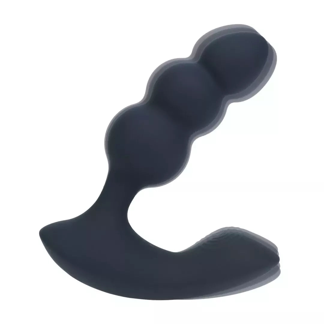 LEVELZ Revo Dual Motor belaidžiu nuotolinio valdymo pulteliu valdomas silikoninis prostatos stimuliatorius, juodas