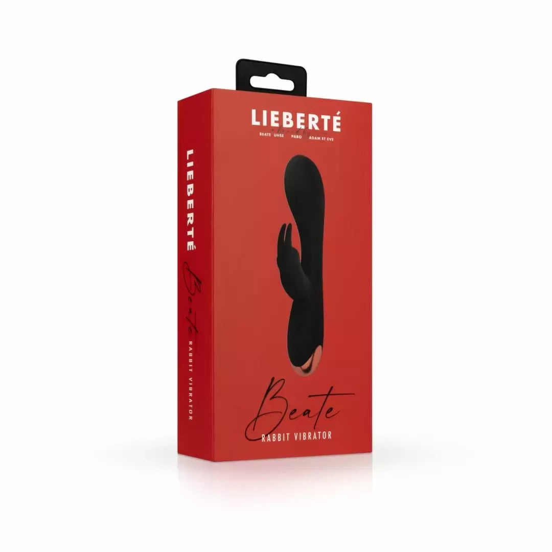 Lieberte Beate dvigubo poveikio silikoninis intymus prietaisas, rožinis, įkraunamas per USB