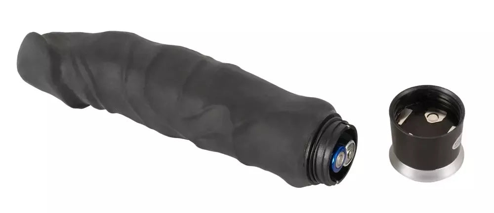 Nature Skin Big Vibe Black lankstus vibruojantis modelis, 23 cm, TPR