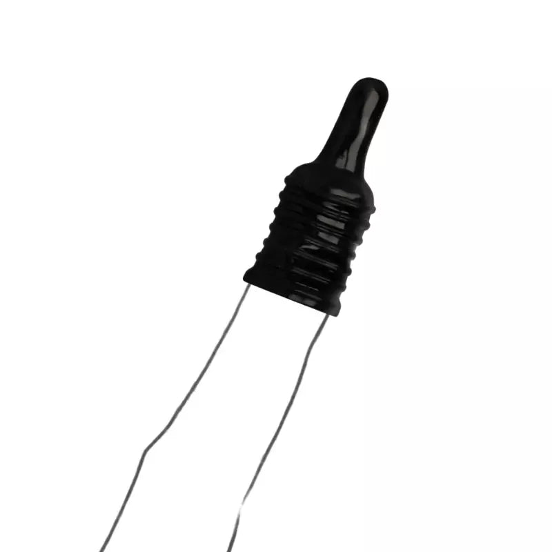 OHMAMA Fetish silikoninis tekstūrinis stimuliacijos antpirštis 6 cm, juodas