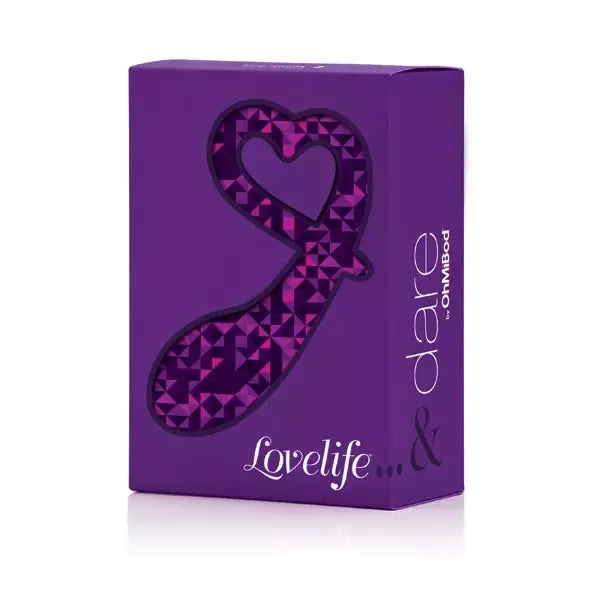 OhMiBod Lovelife Dare silikoninis analinis kaištis – ergonomiškas, vidutinio dydžio, rožinis
