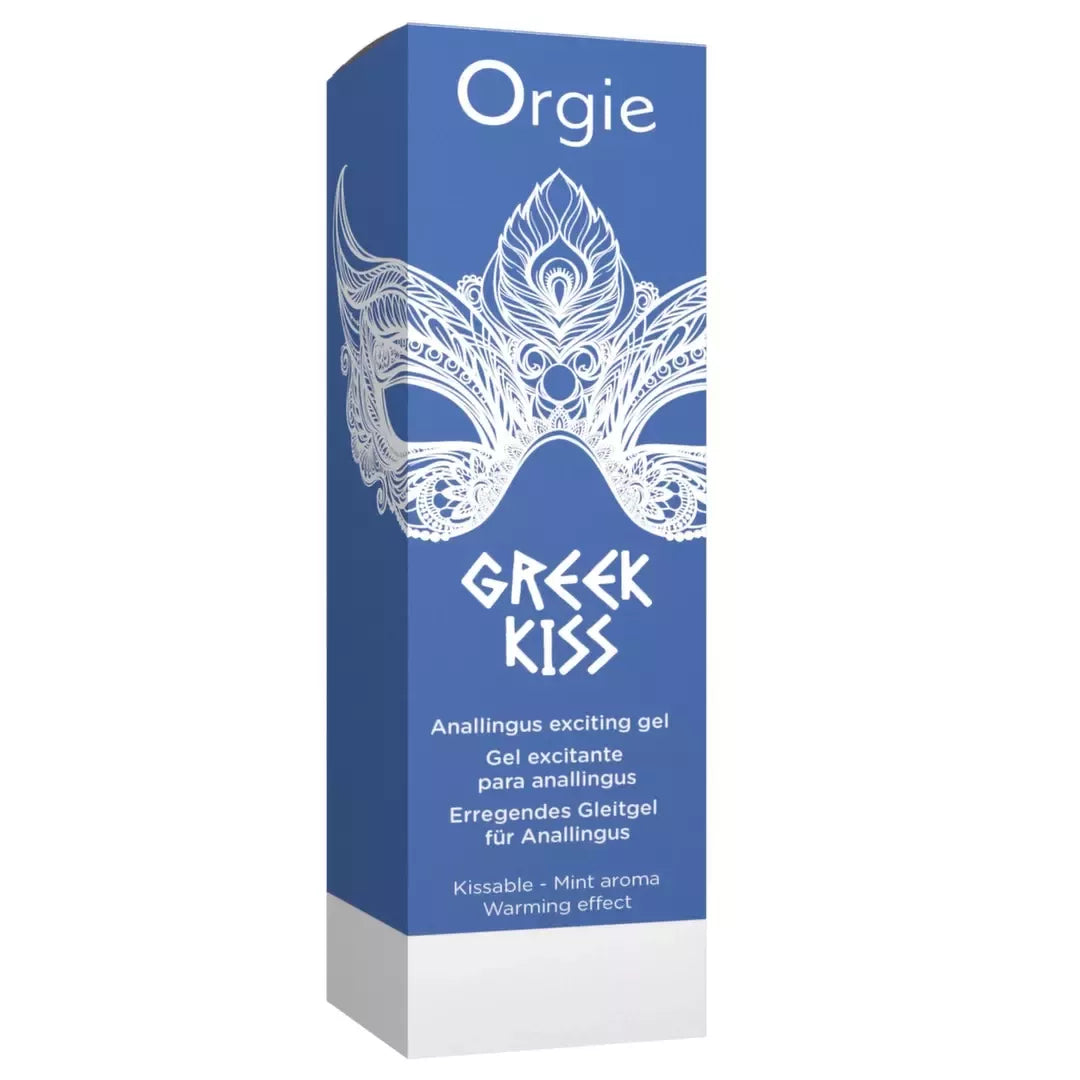 Orgie Greek Kiss intymus gelis, mėtų aromatas, šildomasis poveikis, 50 ml