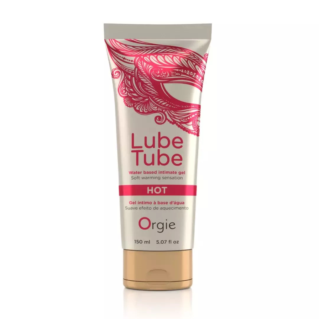 Orgie Lube Tube Hot 150ml šildomas intymus gelis vandens pagrindu