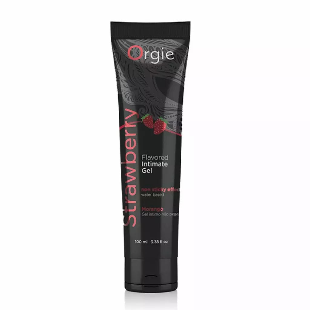 Orgie Lube Tube Strawberry 100ml vandens pagrindo aromatizuotas gelis