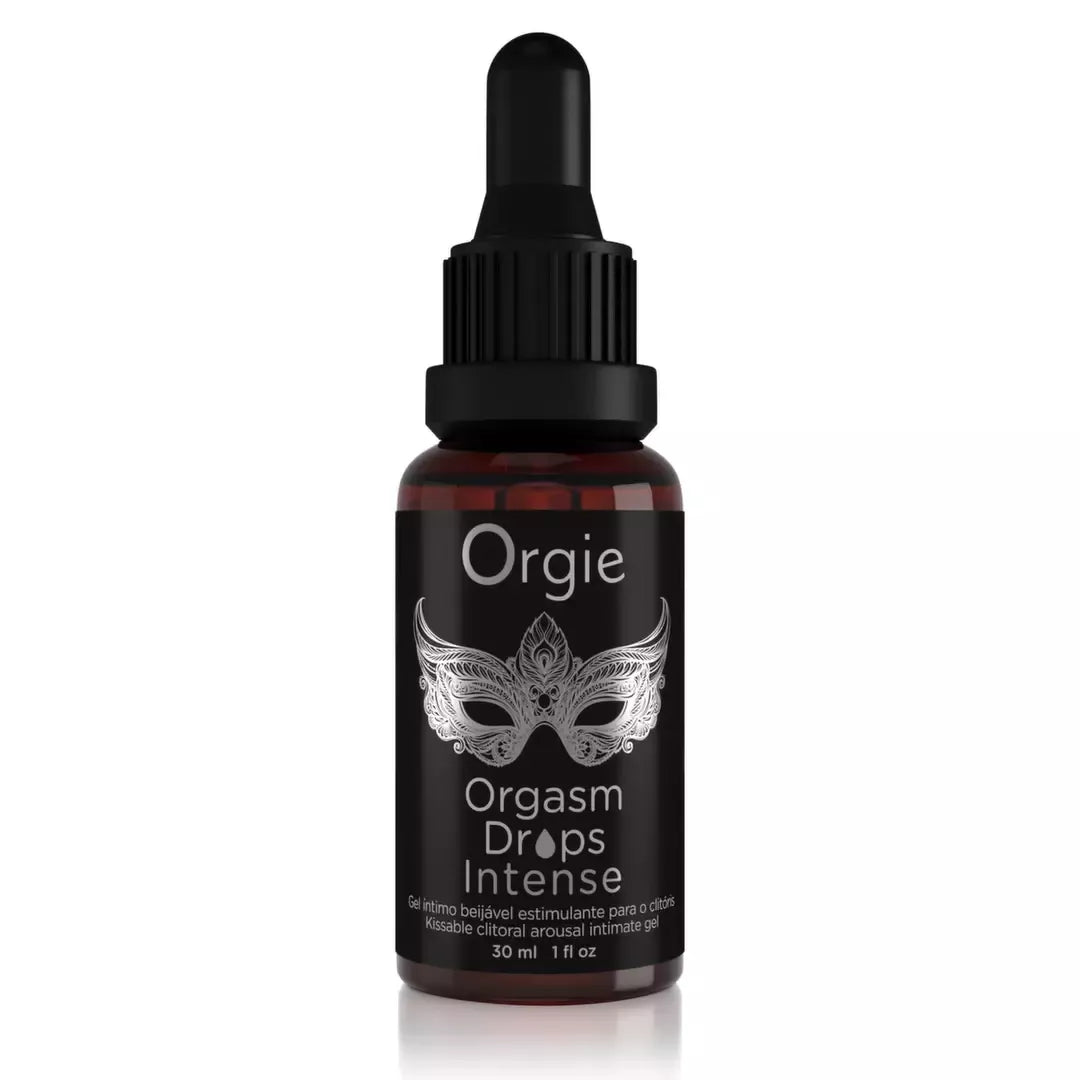 Orgie Orgasm Drops Intense Red Apple 30 ml bučiuojamas intymus gelis