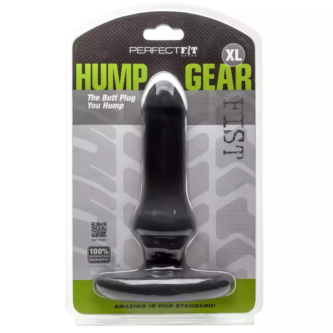 Perfect Fit Hump Gear XL Black – pažangus anatominis anuso kaištis, Silaskin, 16,5 cm