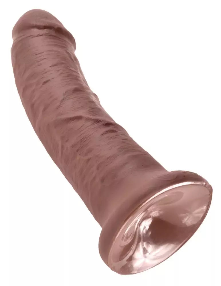 Pipedream King Cock 8" Intimate Model rudas 21,5 cm su siurbtuku