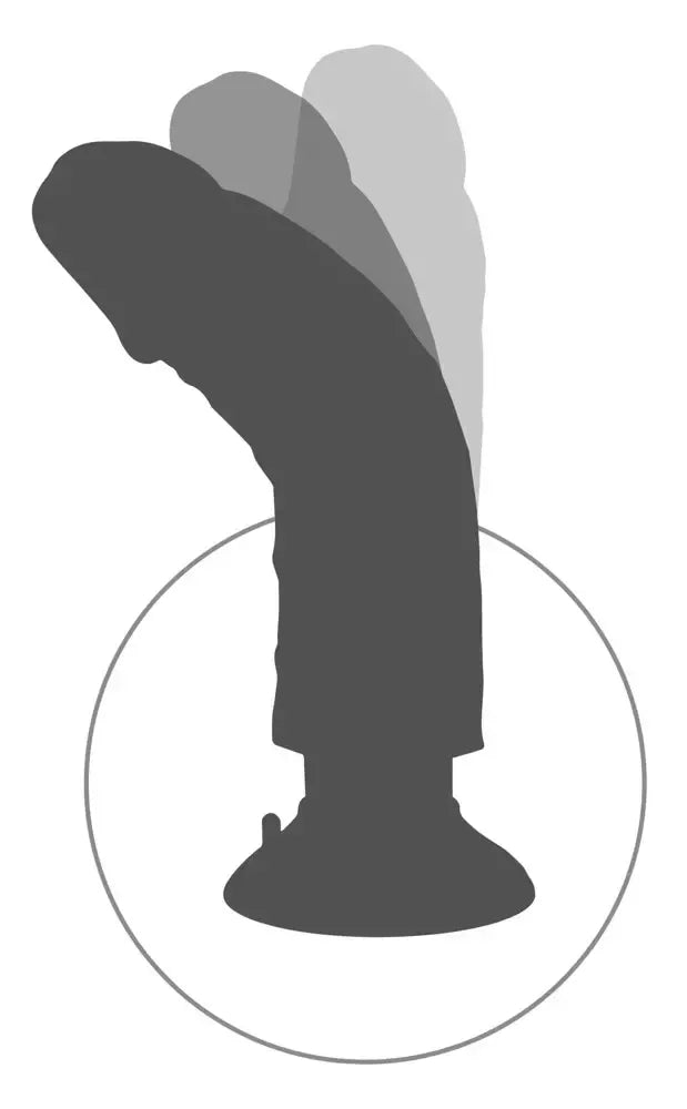 Pipedream King Cock 9" Flexi vibracinis modelis su siurbtuku, smėlio spalvos