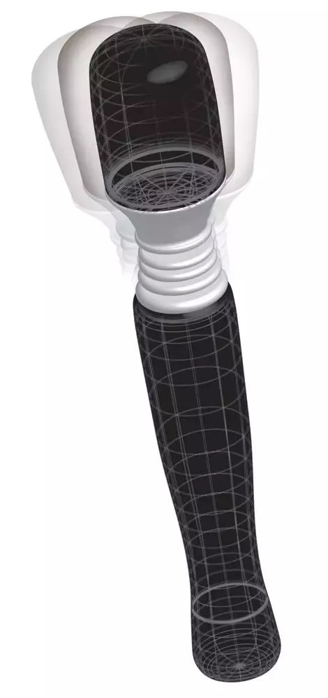 Pipedream Wanachi Mini Massager Black Multi-Speed 21cm kompaktiškas masažuoklis