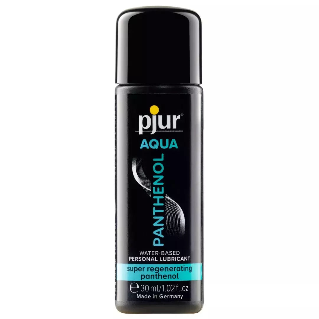 Pjur Aqua Panthenol vandens pagrindo formulė, 30 ml – odą puoselėjantis lubrikantas