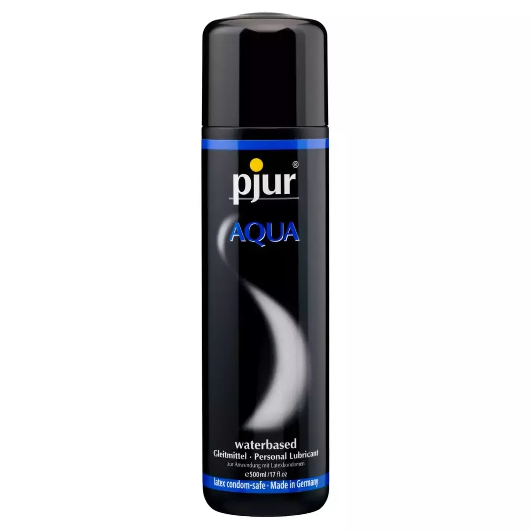Pjur Aqua vandens pagrindo lubrikantas 500ml - aukščiausios kokybės, odai draugiška formulė