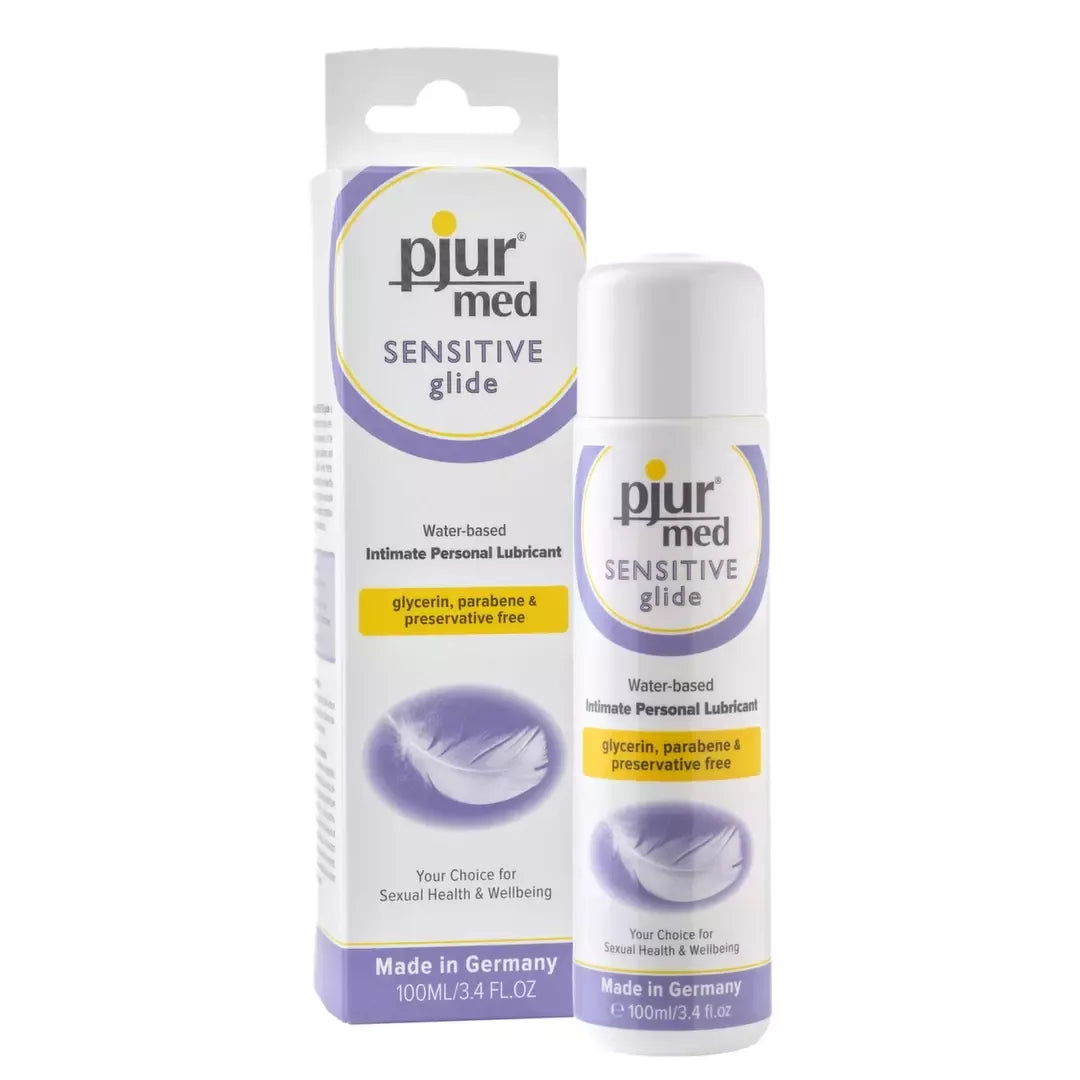 Pjur MED Sensitive Glide vandens pagrindo lubrikantas 100 ml - Švelni formulė